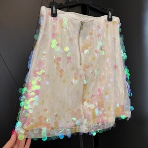 Iridescent Sequin Skirt
